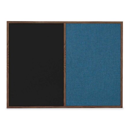 United Visual Products Slim Style Indoor Enclosed Radius Corkbo UVRDS48SB-BLACK-BUFF
